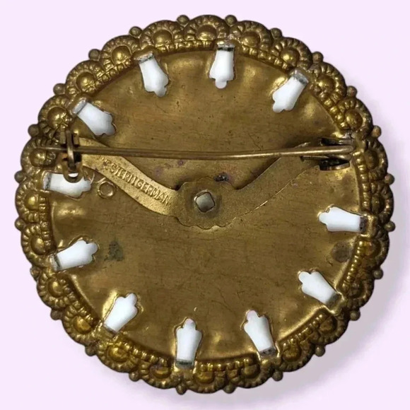 Vintage West Germany Sugar Glass Portrait - Picture 5 of 7